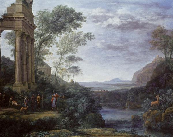 Claude Lorrain Ascanius Shooting the Stag of Sylvia